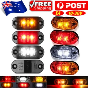LED Clearance Side Marker Light Amber Red White Lamp Truck Trailer Lorry Caravan - Picture 1 of 29