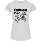 Cycling Retirement Plan Cyclist Bicycle Womens Petite Cut T-Shirt