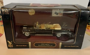 1956 Cadillac Presidential Parade Car Black Road Signature Die Cast 1:24 NEW Box - Picture 1 of 14