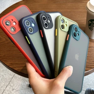 For Apple iPhone 12 / 12 Pro / 12 Pro Max Shockproof Silicone Case Back Cover - Picture 1 of 12
