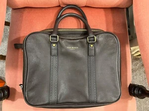 Ted Baker Leather Messenger Document Laptop Bag - Picture 1 of 18