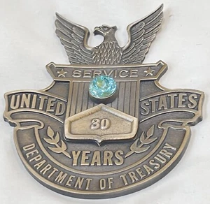 Vintage - 30 Years Service United States Treasury Department Emblem - Bild 1 von 8