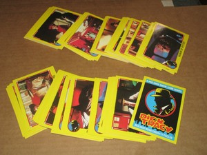 DICK TRACY 1990 O-PEE-CHEE 88 CARD GLOSSY SET PLUS 11 STICKERS nrmt