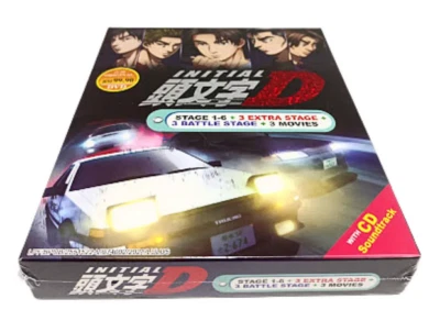 Anime DVD INITIAL D COMPLETE Stage 1-6+3 Movie +3 Extra Stage +3 Battle +CD OST - Image 1 of 4