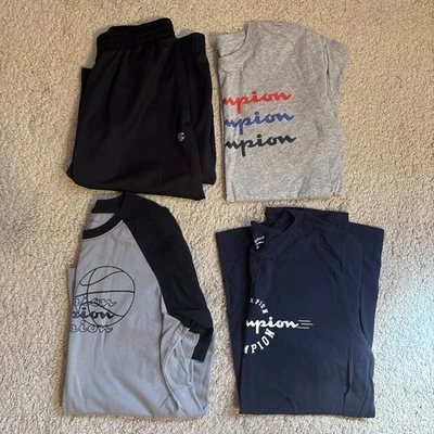 Paquete de ropa deportiva multicolor Champion 18-20 para niños excelente estado Foto 1 de 4