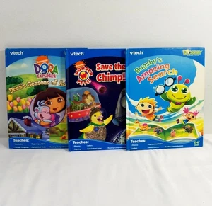 VTech Bugsby Reading System Lot of 3 Books Dora Wonder Pets and Amazing Search - Picture 1 of 24