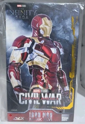 Figura Threezero Capitán América Guerra Civil Iron Man Mark 46 DLX 1/12 en stock Foto 1 de 4