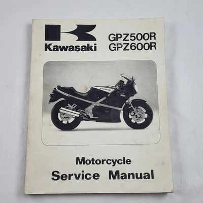 Libro de reparación manual de taller de servicio Kawasaki - 1985 - 1989 ZX500 ZX600 GPZ500 GPZ600 Foto 1 de 4