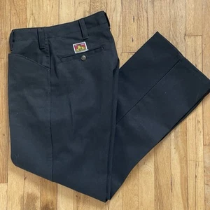 Ben Davis Classic Sz 30 / 30.5 Black Straight Chinos Pants Style 694 - Picture 1 of 4