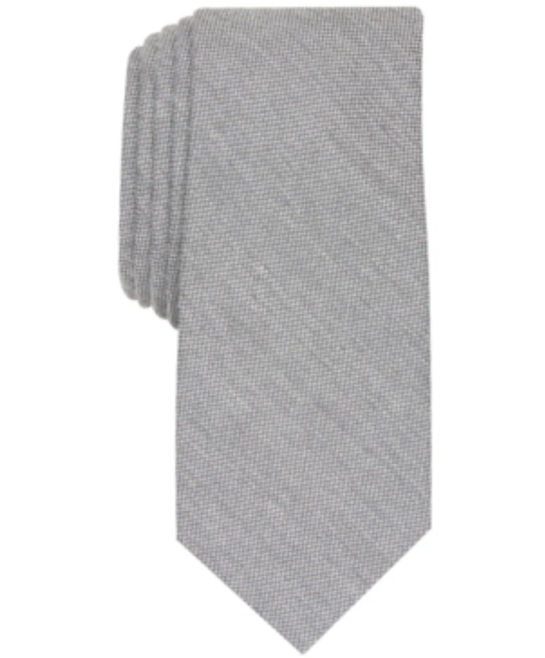 Bar III Men Dunbar Solid Tie Light Gray One Size - Image 1 of 1