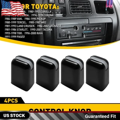 For Toyota Heater AC Control Knobs Kit Pickup 4Runner Land Cruiser HiLux OEM USA - Image 1 of 4