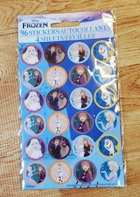 Disney Frozen 2 Paquete Sellado 4 Hojas 96 Pegatinas Foto 1 de 2