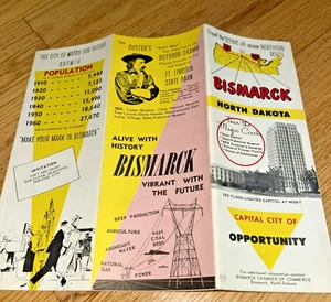 1960s BISMARCK NORTH DAKOTA, CAPITAL CITY OF CHANCE Brochure / COC - Bild 1 von 10