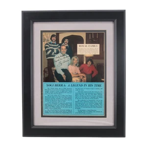 Yogi Berra New York Yankees Autographed Inscribed Framed 8x11 Photo Steiner LOA - Picture 1 of 3