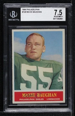 1964 Philadelphia Maxie Baughan #128 BGS 7.5 - Image 1 of 2
