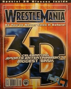 WWE Magazine April 2004 Wrestlemania 3D *Has Glasses* - Picture 1 of 17