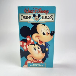 Wallt Disney Cartoon Classic Mickey and Minnie VHS Tape - Imagen 1 de 8