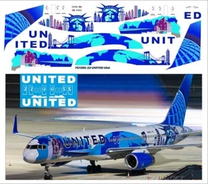 Boeing 757-200 UNITED USA 1/144 PAS-CALCOMANÍAS 757200-22 - Imagen 1 de 1