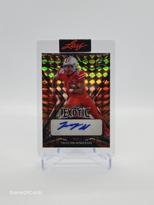 2022 Leaf Exotic TREVEYON HENDERSON RC Rookie Auto Autograph /8