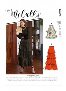 McCall's Easy SEWING PATTERN M8150 Misses' Tiered Skirts Sizes 6-14 Or 16-24 - Picture 1 of 8