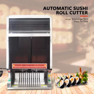 Electric Sushi Cutter Slicer 8/10/12 Slice Commercial Rice Roll Cutting Machine - Bild 1 von 8