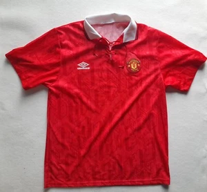 Maglia Shirt Calcio Manchester United Vintage Stadium 90's Riproduzione _B4 - Foto 1 di 7