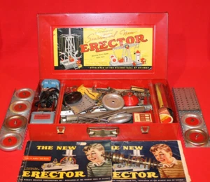 Vintage AC Gilbert Erector No. 7 1/2 Engineer's Set W/Reversing Motor - Picture 1 of 11