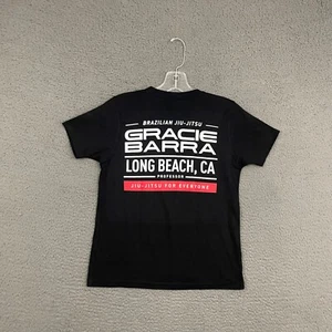 Gracie Barra T-Shirt Boys Medium Black Graphic Cotton Casual Jiu Jitsu Sports - Picture 1 of 5