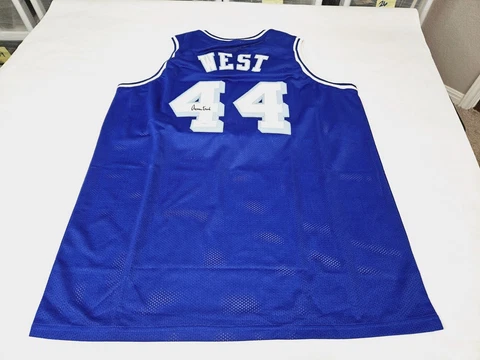 Jerry West Los Angeles Lakers Autographed Signed JSA Certified Jersey Cover