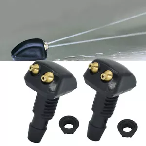 2Pcs Adjustable Dual Holes Windshield Washer Nozzle Wiper Water Spray Jet- - Picture 1 of 8