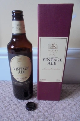 Empty Fuller's Vintage Ale : Beer Bottle + Box + Cap : 2024 Limited Edition vgc - Image 1 of 4