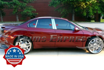 2000-2006 Pontiac Bonneville Chrome 6Pc Pillar Post Trim Stainless Steel - Image 1 of 3