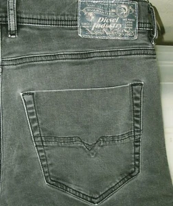 *HOT Men DIESEL TEPPHAR 0RE4A SKINNY GRAY BLACK STRETCH Jeans 30 x32 (Fit 31x31) - Picture 1 of 12