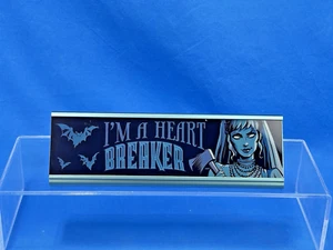 Disney Parks Haunted Mansion - I'm A Heart Breaker - Desk Plaque Nameplate - NEW - Picture 1 of 7
