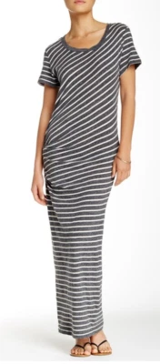 Maxi Vestido James Perse Escondido Brezo Carbón 0/XS NUEVO CON ETIQUETAS $235 Foto 1 de 4