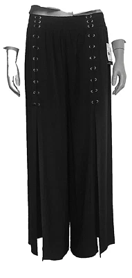 Pantalón Volcom Strike It Hot para mujer pierna ancha talla grande 10 negro nuevo con etiquetas Foto 1 de 4