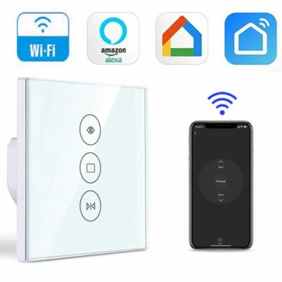 Smart Life WIFI Rolloschalter Vorhang Schalter Wandschalter Wlan Touch Alexa DHL - Bild 1 von 4