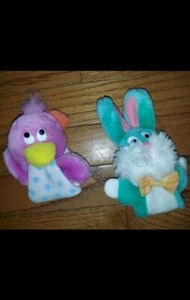 Vintage 80s 1987 AVON EASTER CHILDS PLUSH BUNNY and CHICK BRACELET WRAP... - Picture 1 of 2