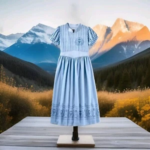Beetlejuice Girls' Size XS 4/5 Light Blue Full Length Flare Skirt Nightgown - Picture 1 of 6