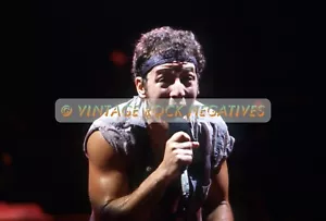 Bruce Springsteen Detroit Juli 1984 Archivfoto in Museumsqualität (8,5 x 11) SELTEN - Bild 1 von 1