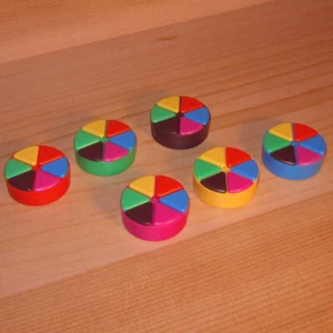 Trivial Pursuit ***COMPLETE SET REPLACEMENT SCORING PIES WITH WEDGES*** 42 parts - Picture 1 of 1