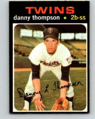 (HCW) 1971 O-Pee-Chee MLB #127 Danny Thompson RC Rookie Minnesota V10874 - Image 1 of 2