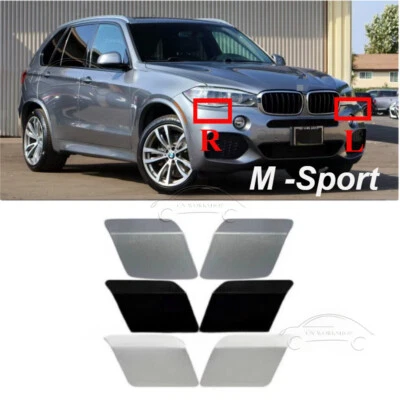 Car Front Bumper Headlight Washer Cover Cap For 2014-2018 BMW X5 F15M M-Sport Foto 1 de 4