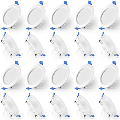 20X LED Einbaustrahler Dimmbar Einbauleuchten Flach Decken Einbau Spot Set 230V - Bild 1 von 4