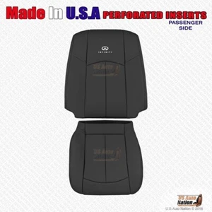 Passenger Bottom & Top Leather Seat Cover Black For 2011 2012 2013 Infiniti G37 - Bild 1 von 5