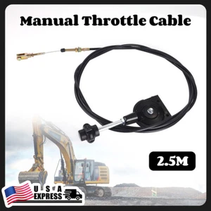 Excavator Throttle Control Cable Wire for 8.2ft EX230 Throttle Control Cable - Picture 1 of 7