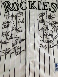 Colorado Rockies All Star Game National League Autographed Jersey - Picture 1 of 3
