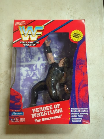 WWF 1997 The Undertaker Heroes Of Wrestling Action Figure Playmates Toys NIB Cover