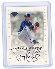 1996 Leaf Authentic Signature Series Tony Castillo Autograph Toronto Blue Jays