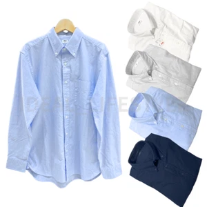 Camisa Oxford UNIQLO S-4XL Off White/Gris/Azul/Azul Marino Cuello Hombres 478102 Nueva con Etiquetas - Imagen 1 de 18